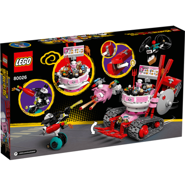 LEGO Monkie Kid Pigsys Noodle Tank 80026 Building Kit; Cool Toy Playse