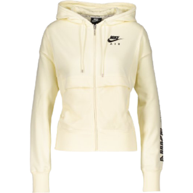 Nike NSW Air Fz Top huvjacka kokos milk/svart XS