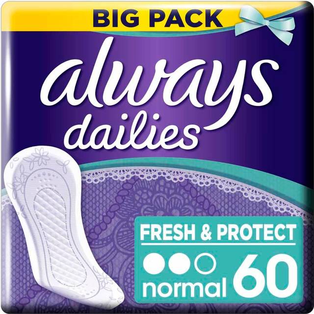 Always Dailies Normal Fresh & Protect trosskydd 60 st.
