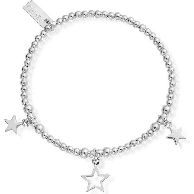 ChloBo Triple Star Bracelet - Silver