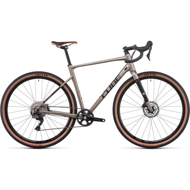 Cube Nuroad Ex Gravel Bike 2022 Flashstone/Orange - Grey