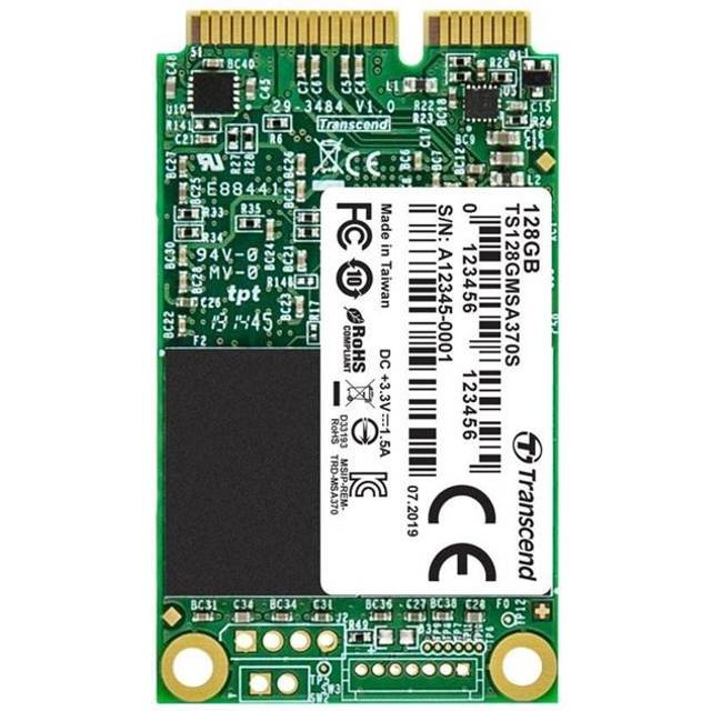 Transcend MSA370S 128GB SATA III 6Gb/s mSATA Internal Solid State Drive (SSD) MLC NAND (TS128GMSA370S)