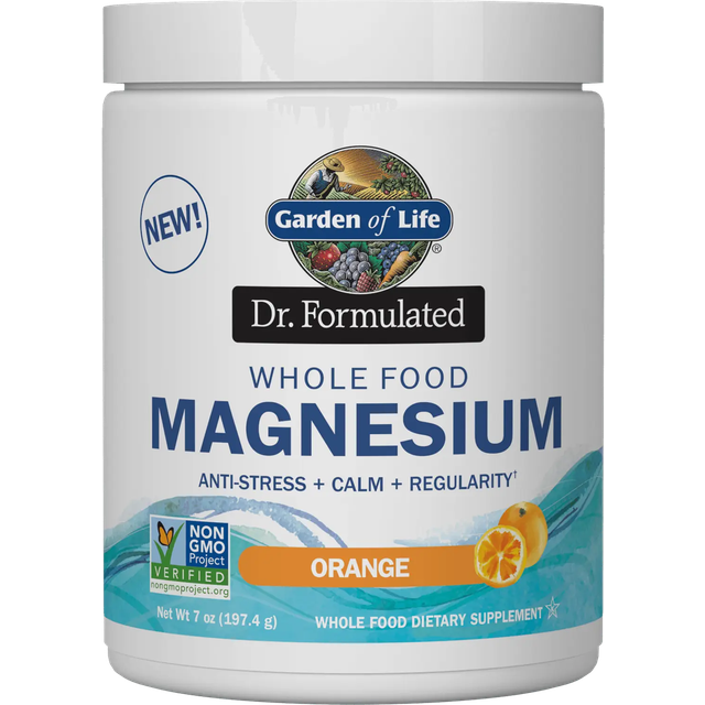 Garden of Life  Dr. Formulated  Whole Food Magnesium  Orange  7 oz (197.4 g)