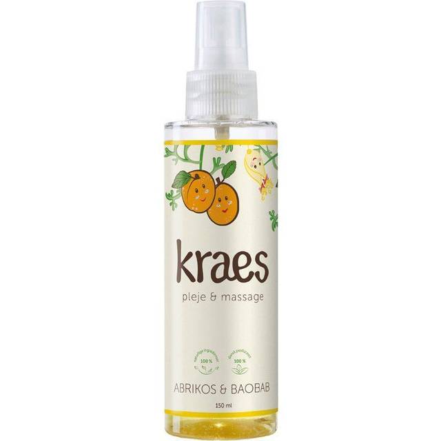 KRAES Vård & Massageolja med Aprikos/Baoba - 150 ml