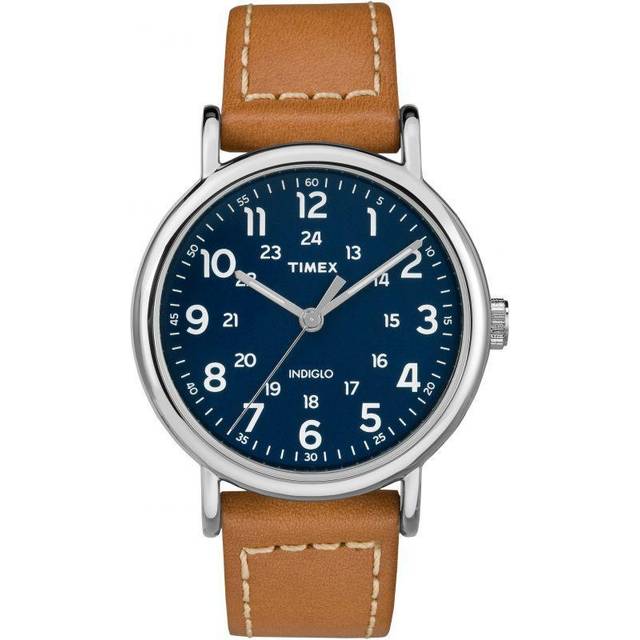 Timex Men's Weekender 40mm Watch Tan/Blue.