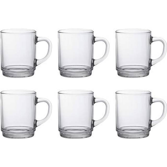 Duralex Set of 6 Versailles Clear Mug, 26cl