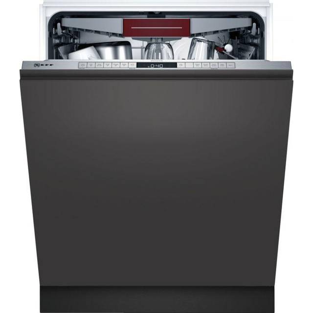 Neff S355HCX27G Built_In Full Size Dishwasher - Steel - 14 Place Settings