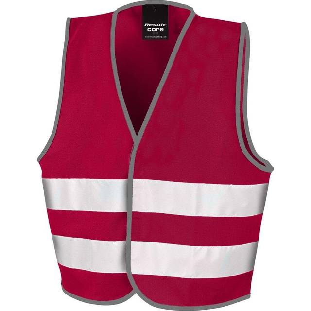 (M, Burgundy) Result Childrens/Kids Enhanced Hi-Vis Vest