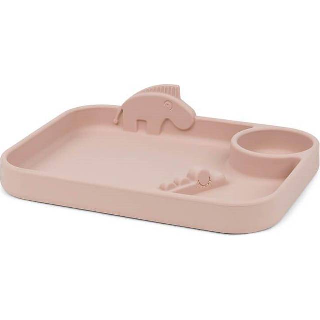 Done by Deer Peakaboo Compartment Plate - Green