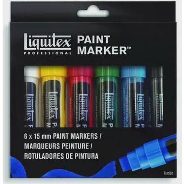 Liquitex Paint Marker - Set of 6 x 15mm - Classic Colours