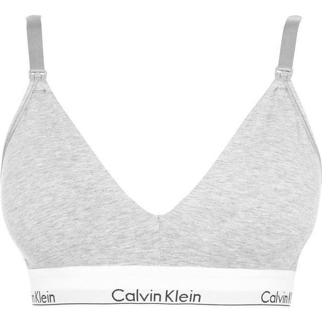 Modern Cotton Maternity Bra - grey - XS