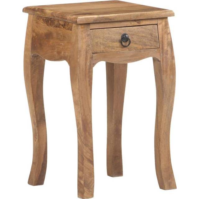vidaXL Bed Cabinet 28x28x46 cm Solid Mango Wood - Brown