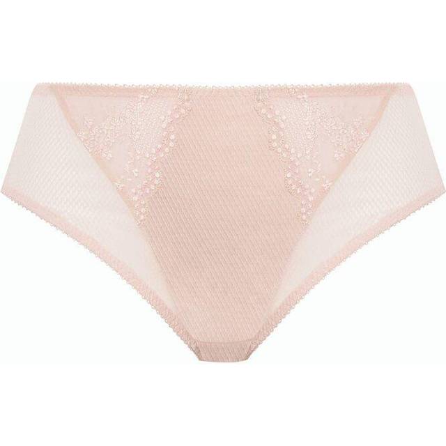 Elomi Womens Charley High Leg Brief - Pink Cotton - Size 4XL