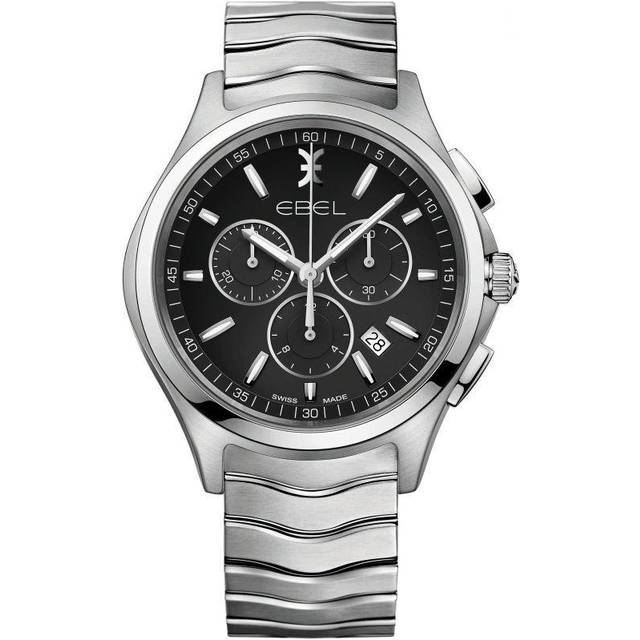 Ebel Watch Wave Chronograph Mens - Black