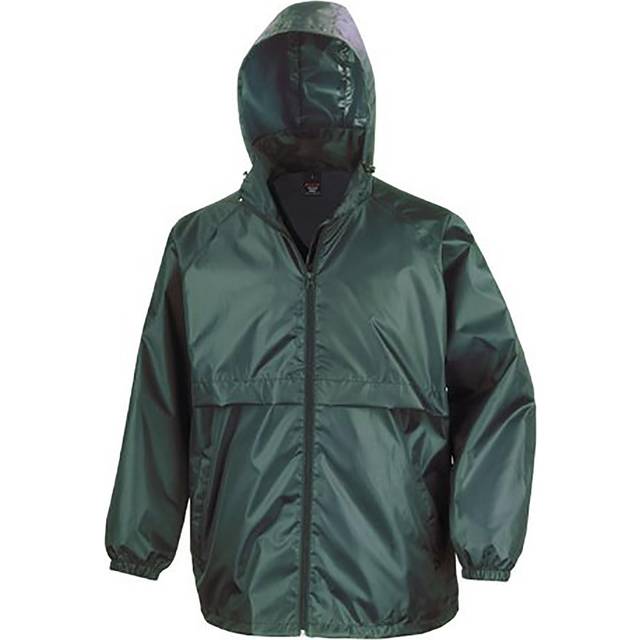 (L, Bottle Green) Result Mens Core Adult Windcheater Water Repellent Windproof Jacket