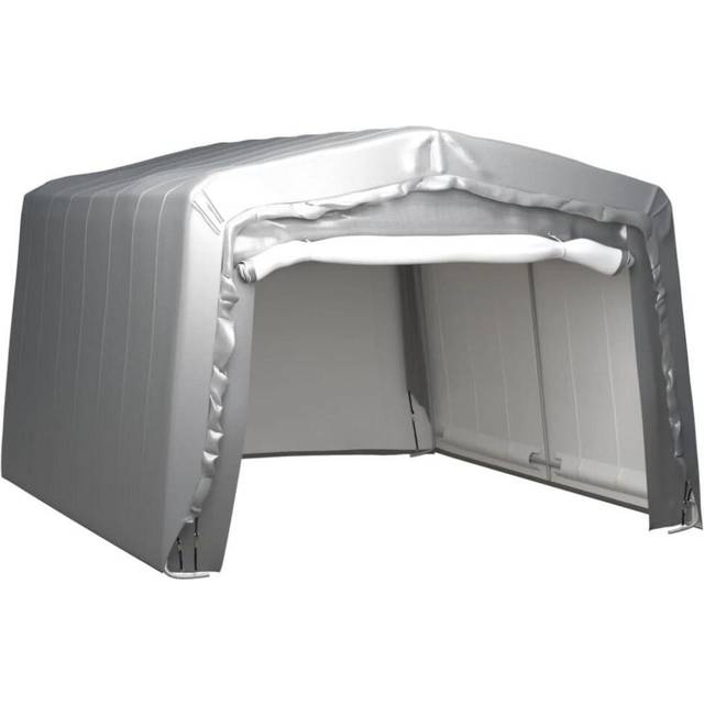 vidaXL Storage Tent 370x370 cm Steel Grey