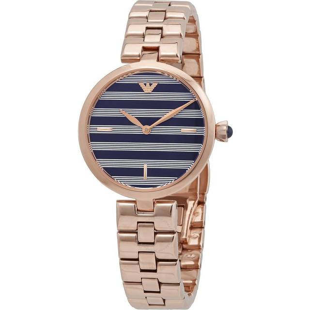 Emporio Armani AR11220 Rose Gold Steel 316 L Analog Quartz Woman Watch - Multicoloured