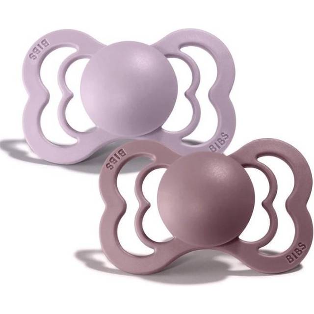 BIBS Supreme Silicone Size 2 Haze/Blossom 2-pack - Multi