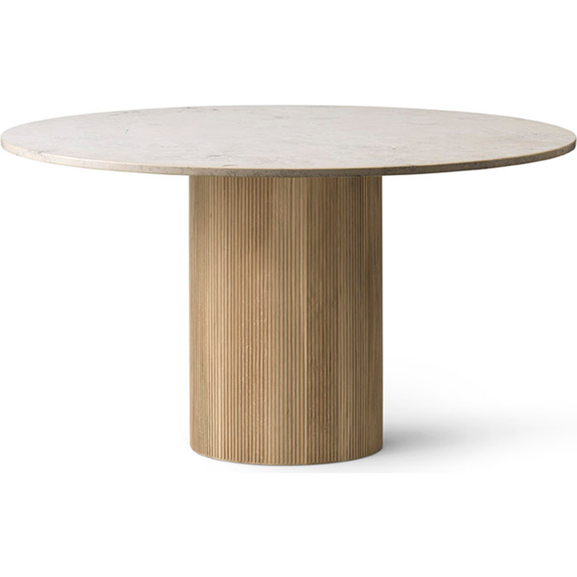 Vipp Vipp494 Cabin matbord Ø130 cm Light Jura marble-light oak