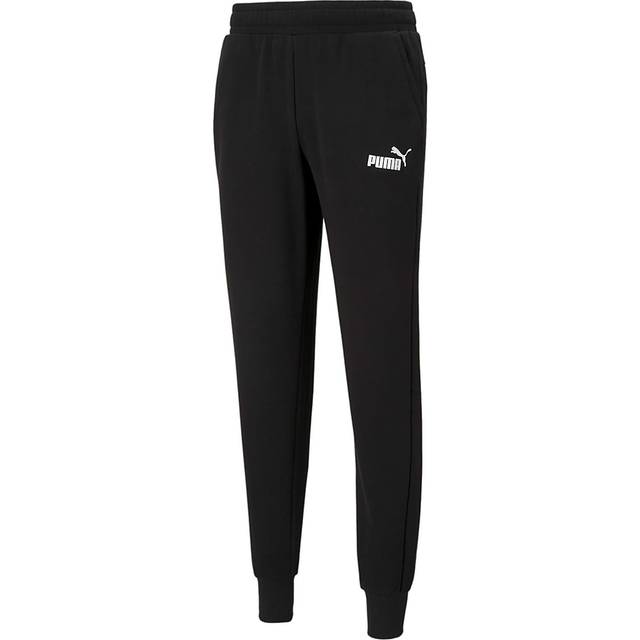 Essential Sports Joggers in Cotton Mix with Small Logo Print - Black - XXL