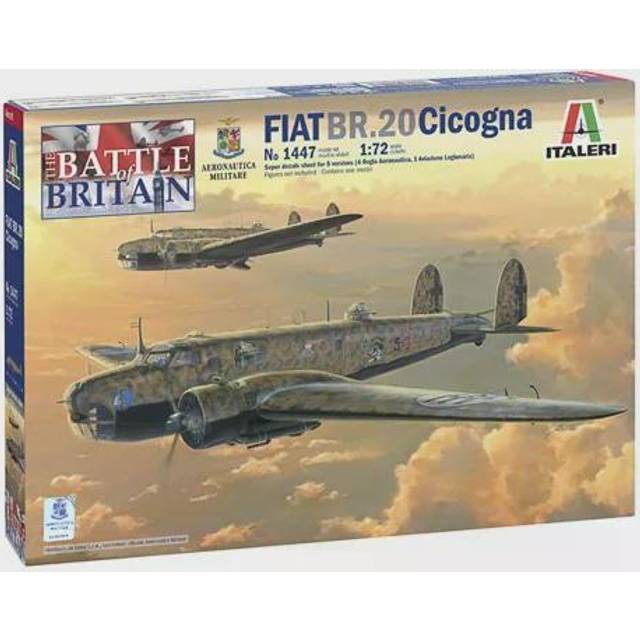 Italeri 1447S 1:72 FIAT BR.20 Cicogna, faithful replica, model making, crafts, hobbies, gluing, plastic kit, assembly