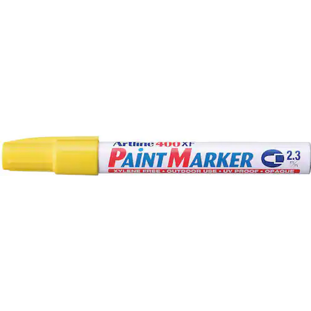 Paint Marker permanent 2.3mm | Artline 400XF | gul