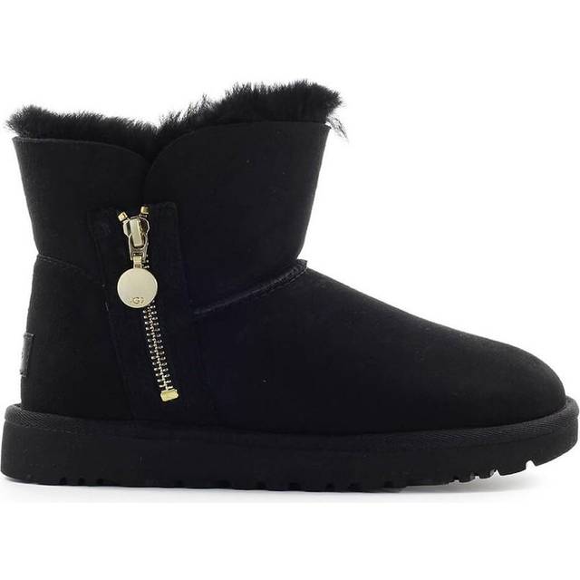 (WMNS) UGG Bailey Zip Mini Fleece Lined Black 1112481-BLK - 5