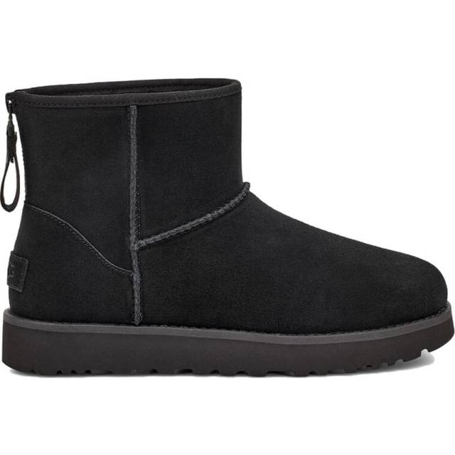 UGG, Winter Boots, female, Black, 3 UK, Clic Mini Logo Zip Boots