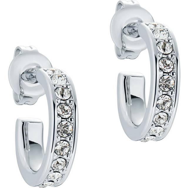 Ted Baker Ladies Seenita Silver Huggie Hoop Earrings TBJ2767-01-02