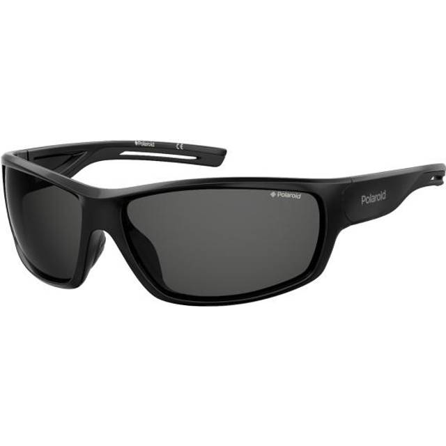 Polaroid Unisex PLD 7029/S 807/M9 Solglasögon Plast Svart Grå Fyrkantig Polariserad