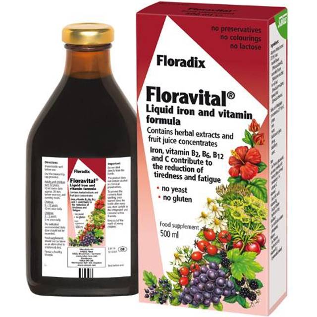 Floradix Floravital Liquid Iron & Vitamin Formula 500ml