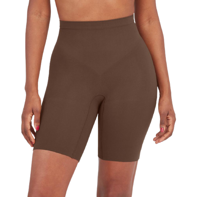 Spanx Shapewear för kvinnor magkontroll Power Short (Normal och Plus Size), Chestnut Brown, XL