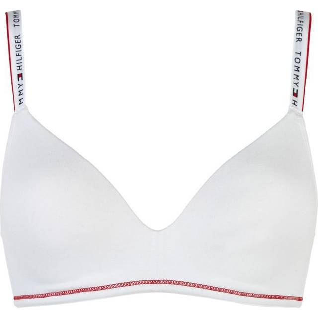 Tommy Hilfiger Lingeri Lightly Linid Triangle BH, vit, Storlek: 70C, Kvinnor