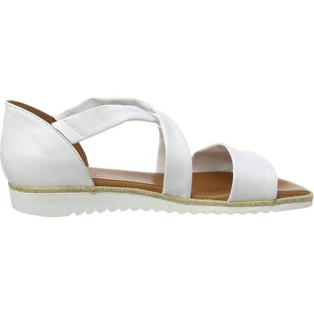 Hush Puppies Gemma Espadrille Leather Womens | Sandals  | White  | UK Size 3