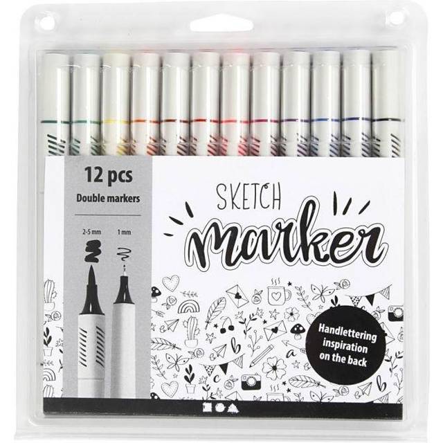 Creativ Company Sketch Marker 12 st (Mixade färger)