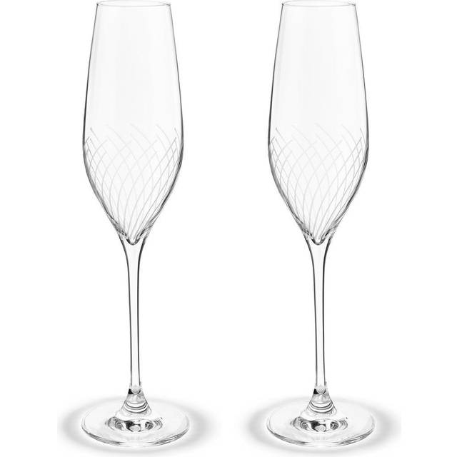 Holmegaard Cabernet Lines champagneglas 29 cl 2-pack Klar - Transparent