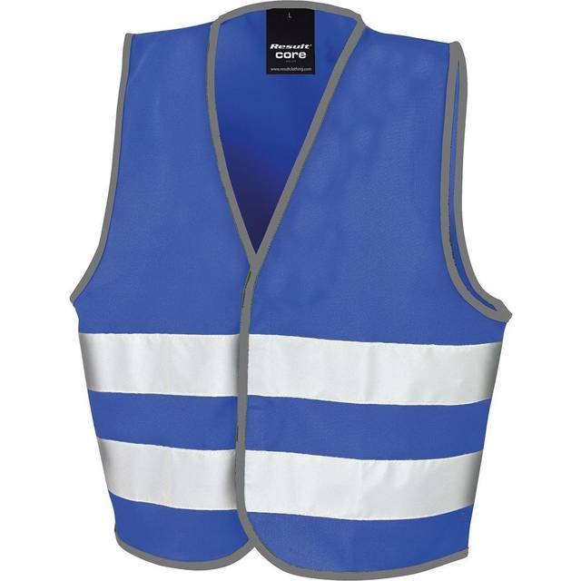 (7-9 Years, Royal Blue) Result Core Kids Unisex Hi-Vis Safety Vest