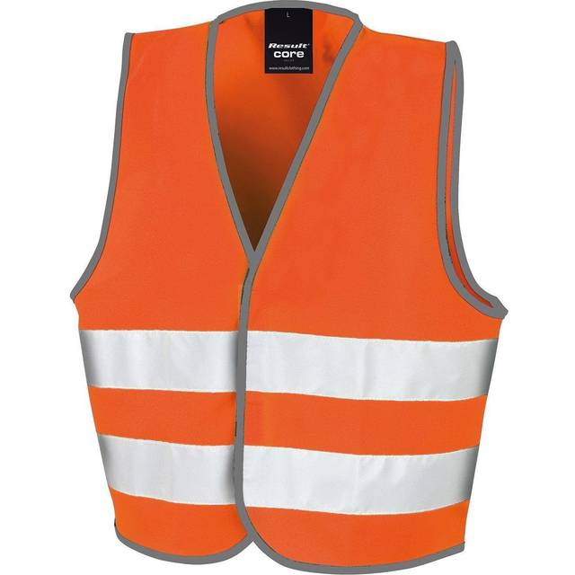 (4-6, Fluorescent Orange) Result Core Kids Unisex Hi-Vis Safety Vest