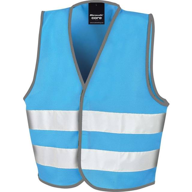 (4-6, Sky Blue) Result Core Kids Unisex Hi-Vis Safety Vest