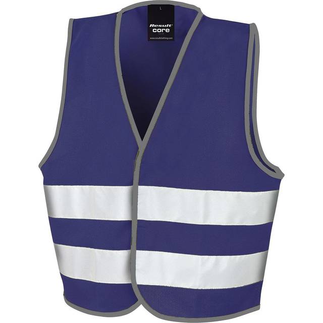 (7-9 Years, Navy) Result Core Kids Unisex Hi-Vis Safety Vest