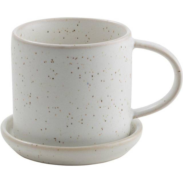ERNST Ernst cup with saucer 7 cm White-speckled