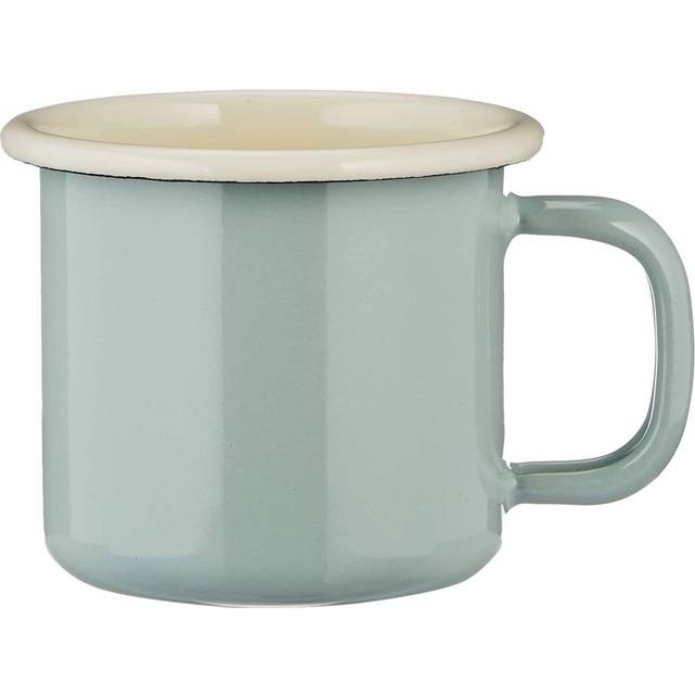Dexam 150 ml Vintage Home Enamelware Espresso Mug, Claret Red