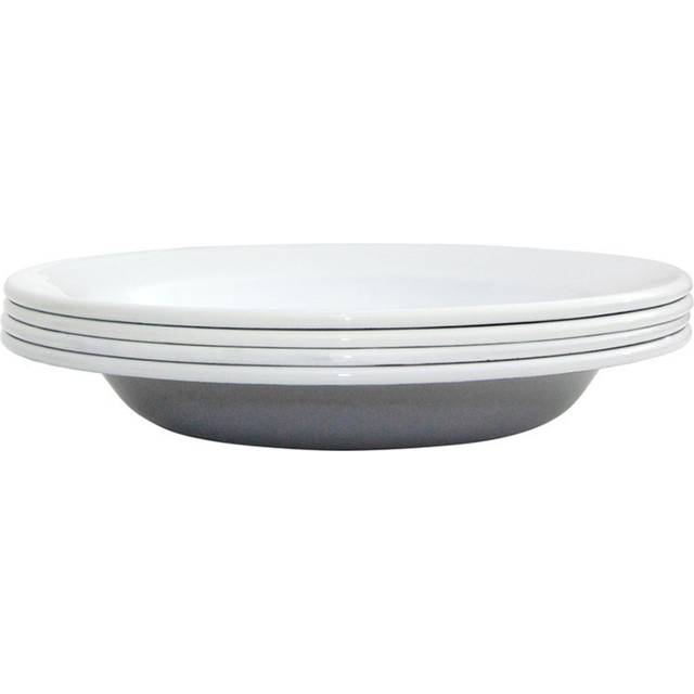 Djup tallrik 22 cm 4 st, Grå
