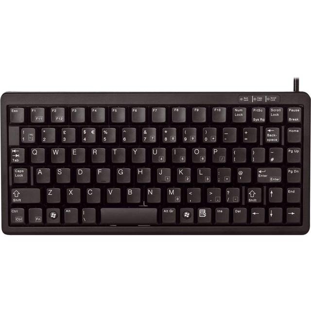 CHERRY G84-4100 PS2/USB kompakt ML tangentbord – svart