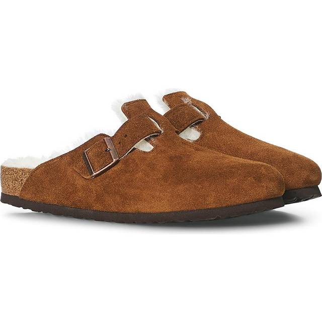 Birkenstock Ladies Mink Boston Shearling Clog, Brand Size 41 ( US Size 11 ) - Blue (Size 11)