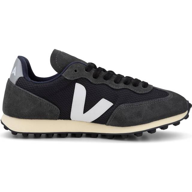 Veja Women's Rio Branco Mesh Running Style Trainers - Black/White/Oxford Grey - UK 3