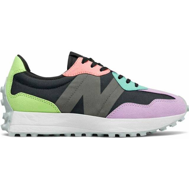(WMNS) New Balance 327 'Black Dark Violet' WS327PB - Black/Purple/White - 9