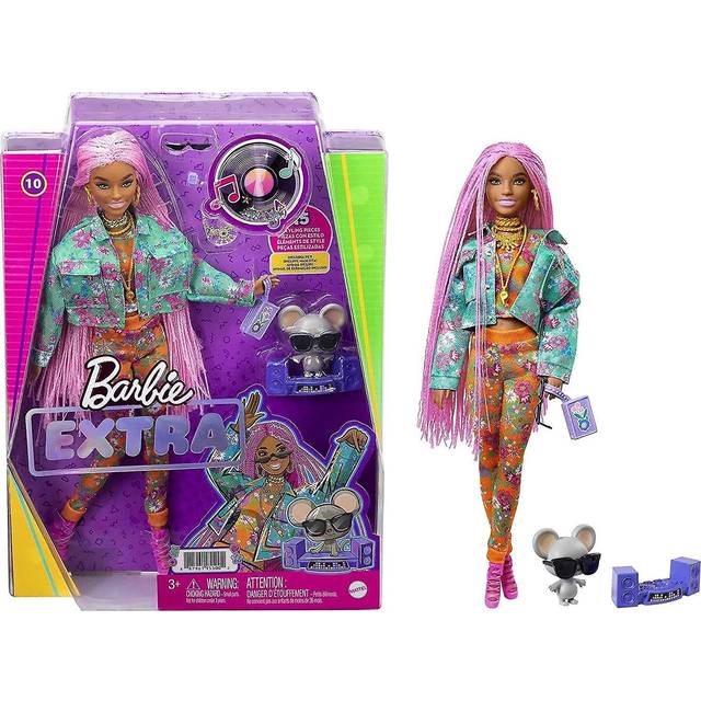 Barbie Extra Pink Braids Doll