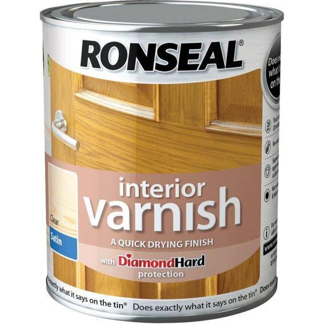 Ronseal diamond hard interior varnish-clear-all sizes-tough & durable -free p&p