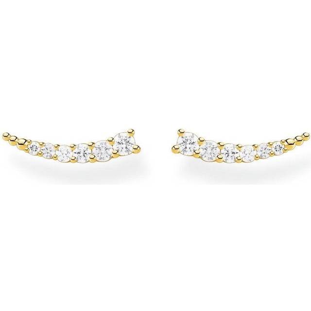 Thomas Sabo Ear climber white stones gold white H2158-414-14 - yellow gold-coloured/white - one size